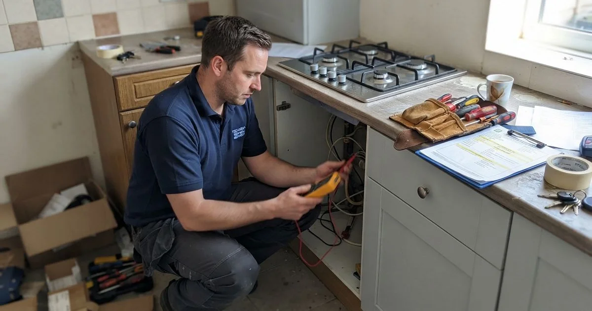 Electrical and gas safety when fitting a new kitchen